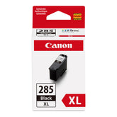 Canon PG-285 XL frente del cartucho mostrando logotipo y diseño, asegura autenticidad y uso fiable