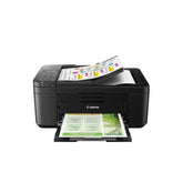 Canon PIXMA TR4720 vista frontal compacta con bandeja cerrada y ahorro de espacio
