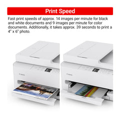 Canon PIXMA TR7120 ADF abierto alimentando varias páginas automáticamente
