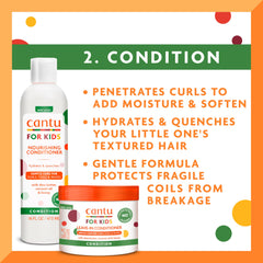 Cantu acondicionador aplicado en mechón para hidratación y manejabilidad