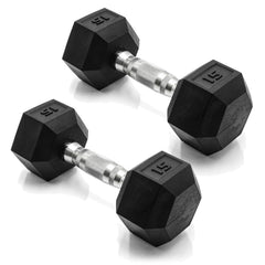 CAP vista frontal del par 15 lb con recubrimiento antiruido