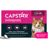 Capstar presentación frontal en empaque, alivio rápido para pulgas
