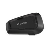 Cardo Spirit HD vista frontal con diseño compacto y controles visibles