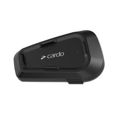 Cardo Spirit HD vista frontal con diseño compacto y controles visibles