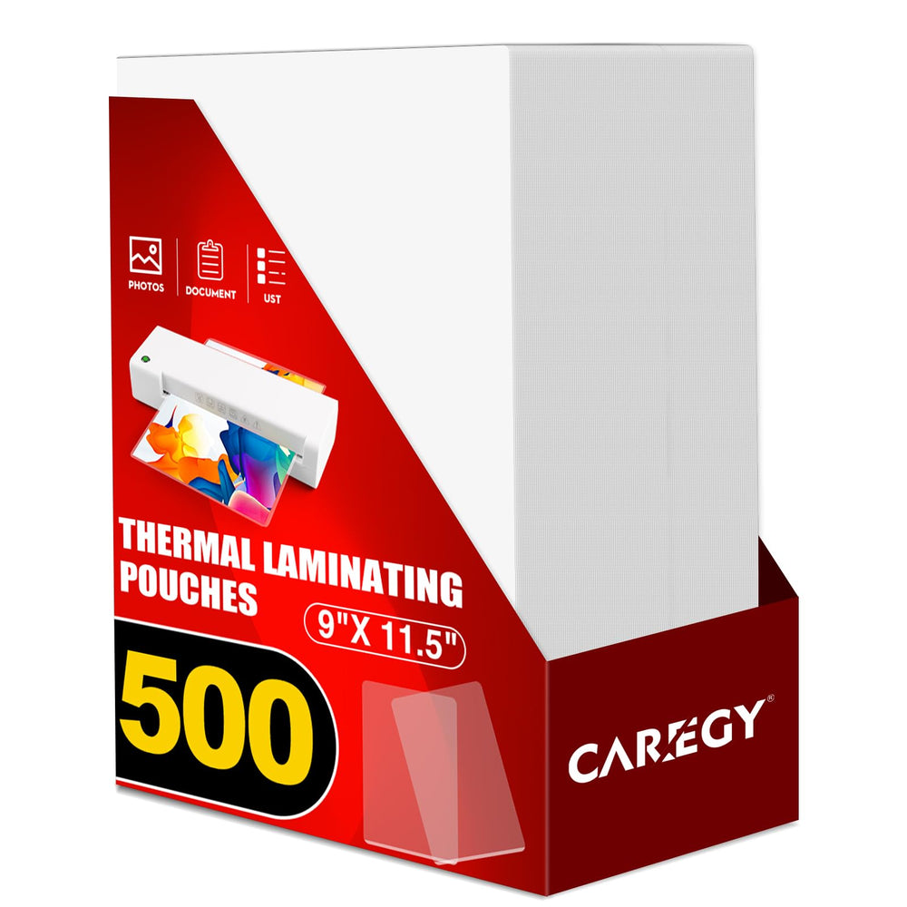 CAREGY paquete frontal mostrando 500 fundas y beneficio de suministro continuo