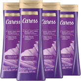 Caress frontal de la botella mostrando diseño y fragancia duradera