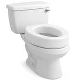 Carex vista frontal del elevador de asiento para inodoro, comodidad inmediata