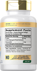 Carlyle etiqueta nutricional con dosis por softgel y lista de ingredientes