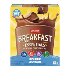 Carnation Breakfast Essentials frasco delantero mostrando el envase y facilidad