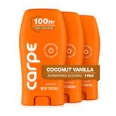 Carpe frasco frontal Coconut Vanilla mostrando diseño y confianza
