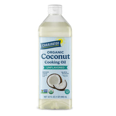 Carrington Farms frasco frontal que muestra presentación y uso fácil