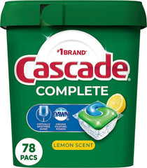 Cascade ActionPacs frontal del empaque mostrando cantidad y aroma limón