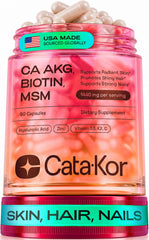 Cata-Kor frasco frontal mostrando etiqueta y beneficio estético