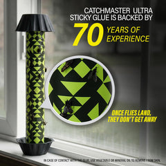 Catchmaster Fly Stick en cocina demostrando control discreto sin olores