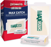 Catchmaster paquete frontal 72PK mostrando bandejas adhesivas listas para usar