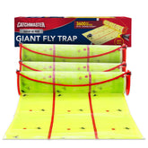 Catchmaster trampa gigante frontal del paquete mostrando rollo listo para colgar y uso prolongado