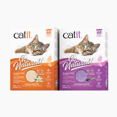 Catit textura y grumos firmes en primer plano que facilitan limpieza