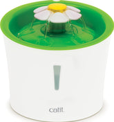 Catit Flower Fountain vista frontal mostrando diseño elegante y beneficio refrescante