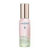 Caudalie frasco frontal mostrando diseño elegante y tamaño práctico