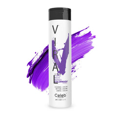 Celeb Luxury frasco frontal mostrando diseño y beneficio de mantenimiento de color