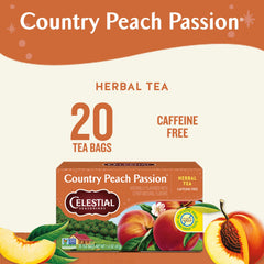 Celestial Seasonings bolsa de té sin grapas mostrando conveniencia y limpieza