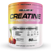 Cellucor creatine presentación frontal mostrando el envase y beneficios