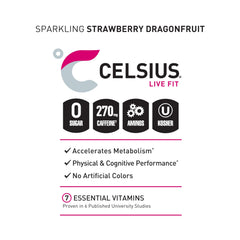 CELSIUS lata en mano para comparar tamaño y portabilidad durante el entrenamiento