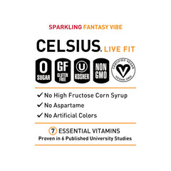 CELSIUS lata junto a una mano para comparar tamaño y fácil transporte