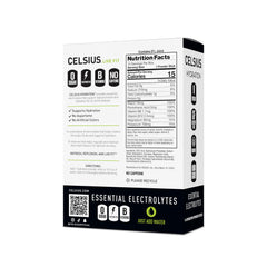 CELSIUS polvo en primer plano textura fina disolución rápida