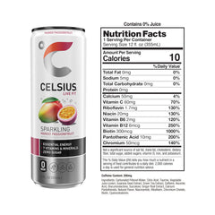 CELSIUS lata en mano lista para beber antes del ejercicio