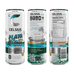 CELSIUS pack de 12 latas Playa Vibe ideal para conveniencia