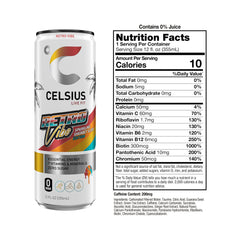 CELSIUS bebida en mano durante entrenamiento para impulso energético