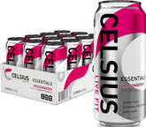 CELSIUS lata frontal con sabor Sparkling Dragonberry mostrando diseño atractivo y energizante