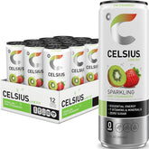 CELSIUS lata frontal mostrando diseño y sabor refrescante