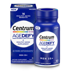 Centrum Age Defy frente del empaque mostrando el diseño y beneficios