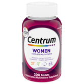 Centrum envase frontal 200 tabletas que facilita dosis diaria