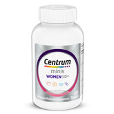 Centrum Minis Silver mujer vista frontal con etiqueta clara y beneficios