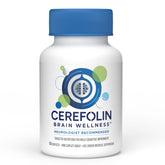 Cerefolin frasco delantero mostrando el envase y ventaja de nutrición cerebral