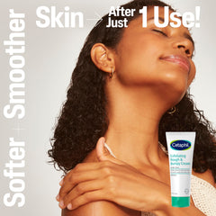 Cetaphil textura cremosa en primer plano, hidratación ligera y absorción rápida