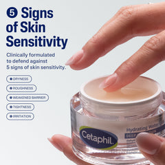 Cetaphil textura en gel fresca visible para absorción ligera y sin grasa
