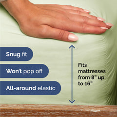 CGK Unlimited sábana ajustada en colchón, ajuste firme y sin arrugas