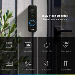 CHAMBERLAIN myQ primer plano de lente 150°, claridad en detalles