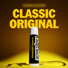ChapStick barra mostrando textura, ChapStick suaviza labios al instante