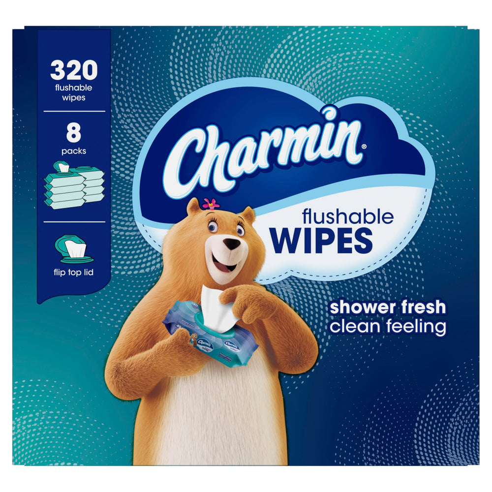 Charmin frente de paquete compacto mostrando diseño práctico y portabilidad