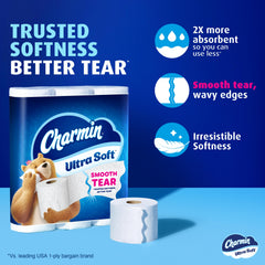 Charmin detalle de textura del rollo resaltando suavidad