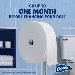 Charmin detalle del soporte de acero inoxidable y durabilidad