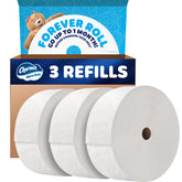 Charmin rollo frontal mostrando etiqueta y duración prolongada