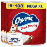 Charmin paquete frontal Mega XL mostrando valor y cantidad