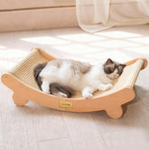 CHEERHOME PETS vista frontal del rascador cama, cómoda y estable