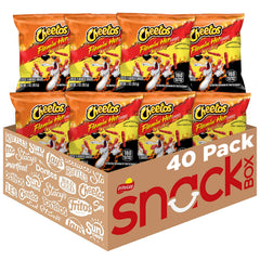 Cheetos front packaging showing brand and spicy snack appeal